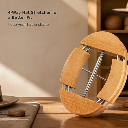 4-Way Hat Stretcher and Cowboy Hat Shaper for Men
