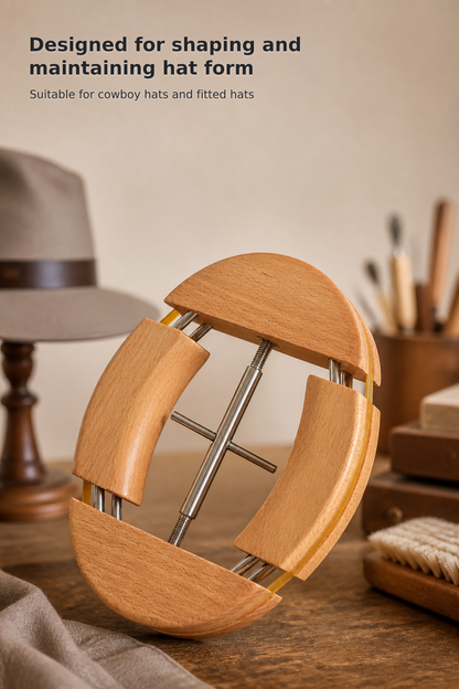 4-Way Hat Stretcher and Cowboy Hat Shaper for Men